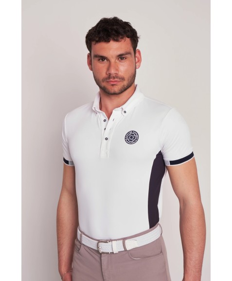 COMPETITION POLO S/S RIDER WHITE PIQUET