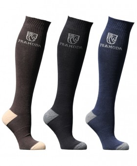 Pramoda Binici Çorabı 3'Lü Paket (Kahverengi-Siyah-Lacivert)