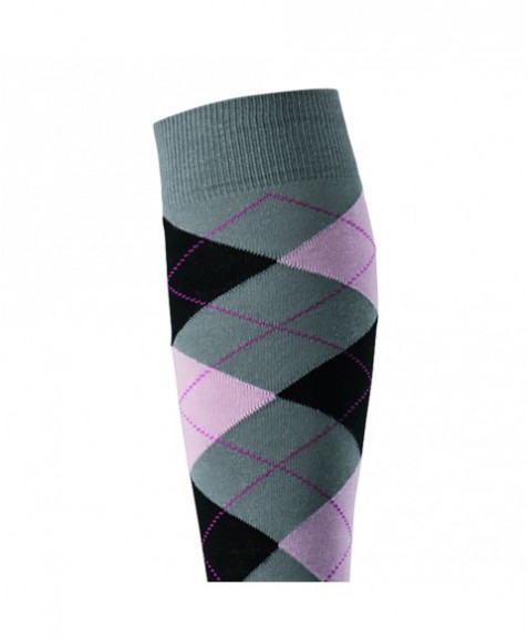 Pramoda Ekoseli Binici Çorabı (Gri)